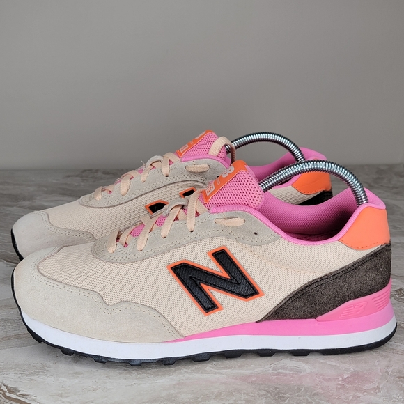 New Balance 515 WL515BS3 Women’s Sneakers Size 10 D Wide – Beige, Hot Pink - Picture 4 of 10